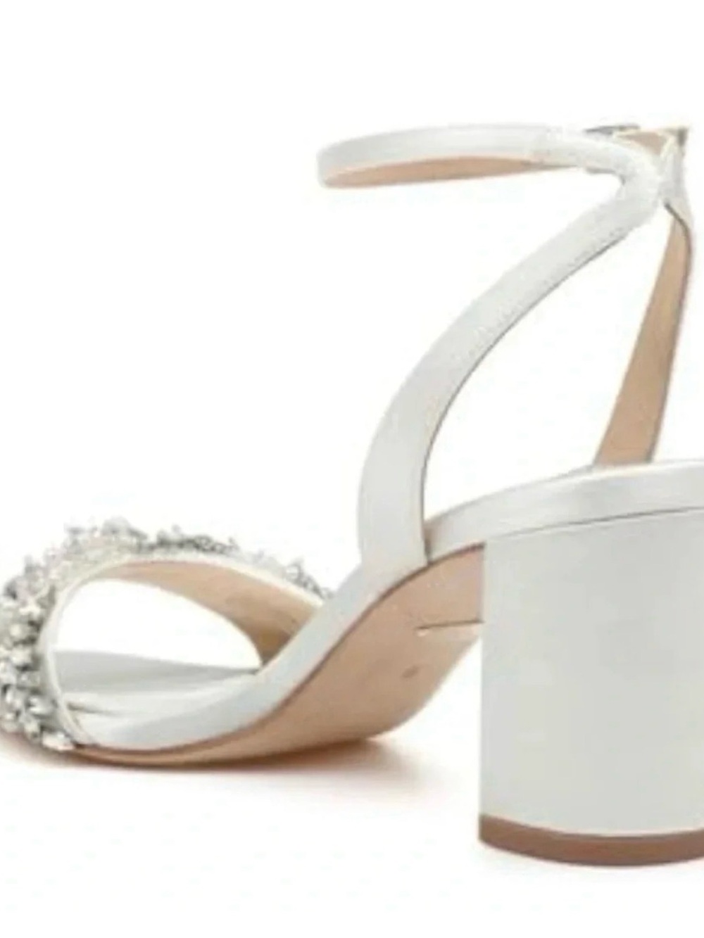 EUC Badgley Mischa Clara Satin Heels 7.5 - Picture 2 of 10